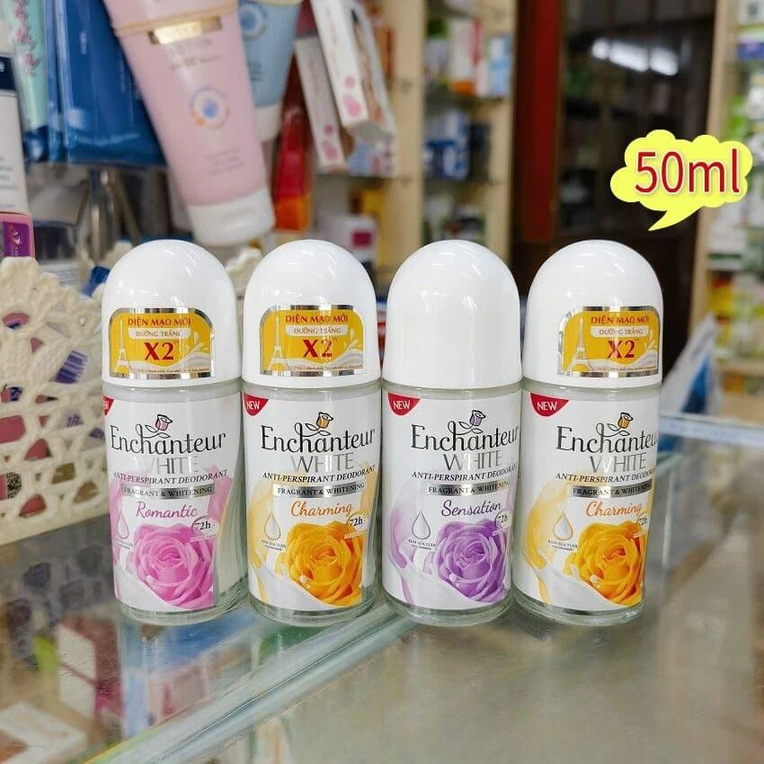 NONE Vietnamese Enchanteur Roll-On Deodorant 50ml, Underarm Scented Lotion, Long-Lasting Fragrance & Freshness