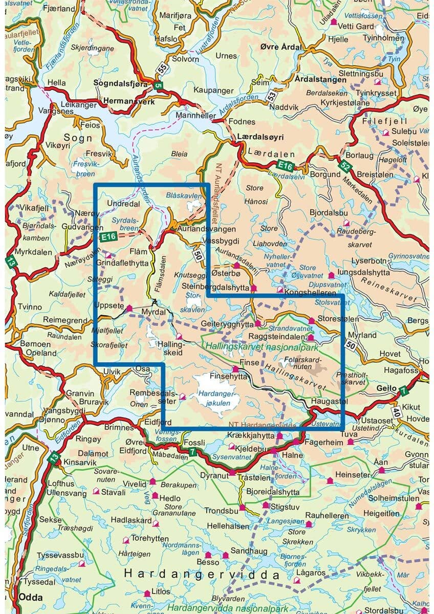 Nordic Maps Rallarvegen Dnt Turkart