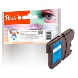 Peach Tintenpatrone cyan kompatibel zu Brother LC-980C, LC-1100C
