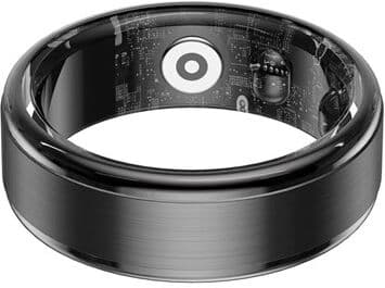 HAVIT Smart ring stainless steel, 5ATM, size 11, Deep grey/Black