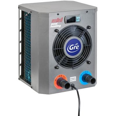 Pool-Wärmepumpe GRE "HPM 20-Mini", grau (grau, schwarz), B:31cm H:37,5cm L:35,6cm, Kunststoff, Metall, Wärmepumpen