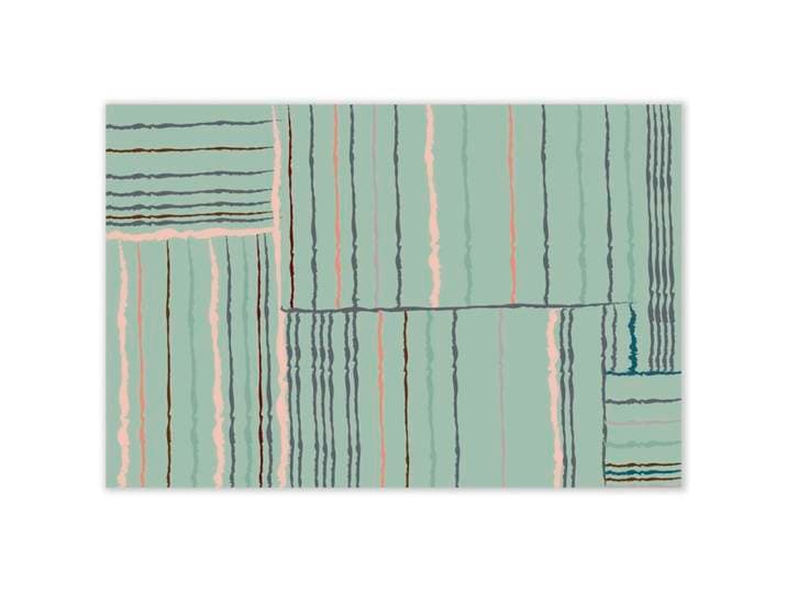 Mubusi Tapis Vinyle Tissu Verte 200x300 cm - Tapis Chambre en Vinyle