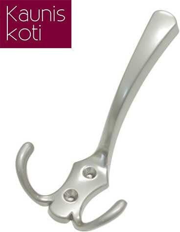 Håndtak, Metall, Satin «silkeborg», 124 Mm