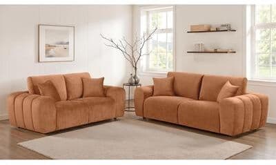 Coaster Burnett Chenille Upholstered Sofa Set