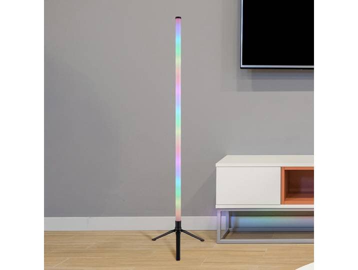 Lampadaire LED Ø 37cm Noir Acrylique PVC LED non-remplaçables Module LED
