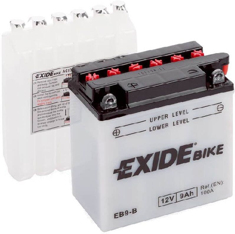 Bateria para mota Exide eb9-b 9ah 100a 12v