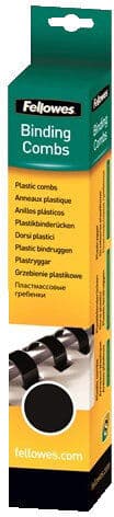 Fellowes Plast Spiralryg A4, 21 Rings, 14mm, Sort
