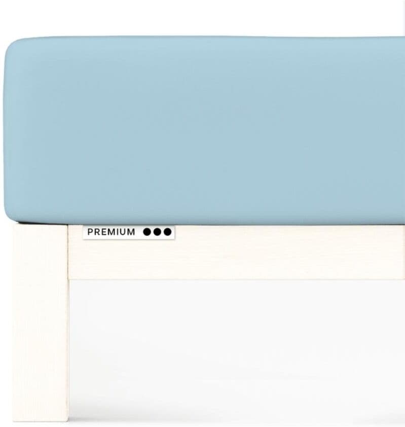 Prześcieradło Schlafgut Premium   90x190-100x220 cm   Petrol Mid   -100x220 Petrol Mid 467 - S bawełna