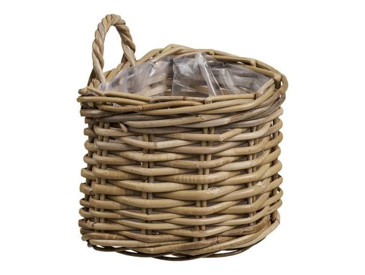 Dekokorb Keli Basket, Naturfarben, Holz, Rattan, Korb, 23x27x37 cm, zum Stellen, zum Hängen, Ordnen & Aufbewahren, Körbe, Dekokörbe