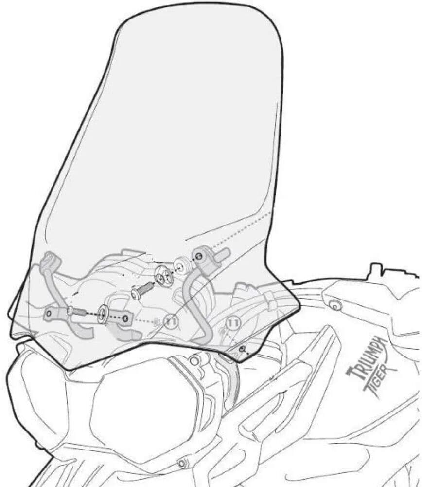 Givi Kit De Montaje 6401dt Triumph Tiger 800/800 Xc/800 Xr Clear One Size
