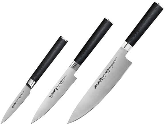 Samura MO-V Set of 3 Kitchen Knives
