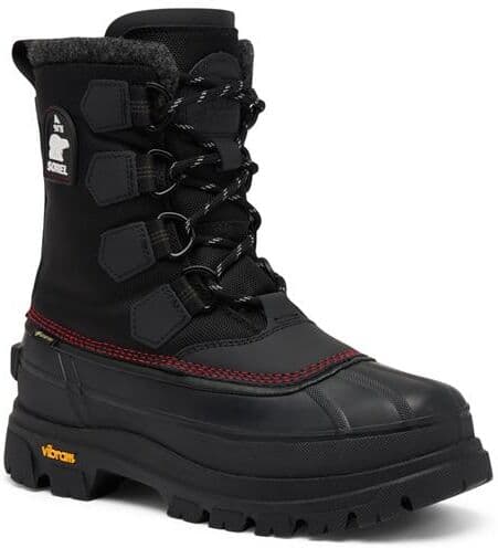Sorel Caribou Horizon GTX Mens, Black / Bright Red 44,5