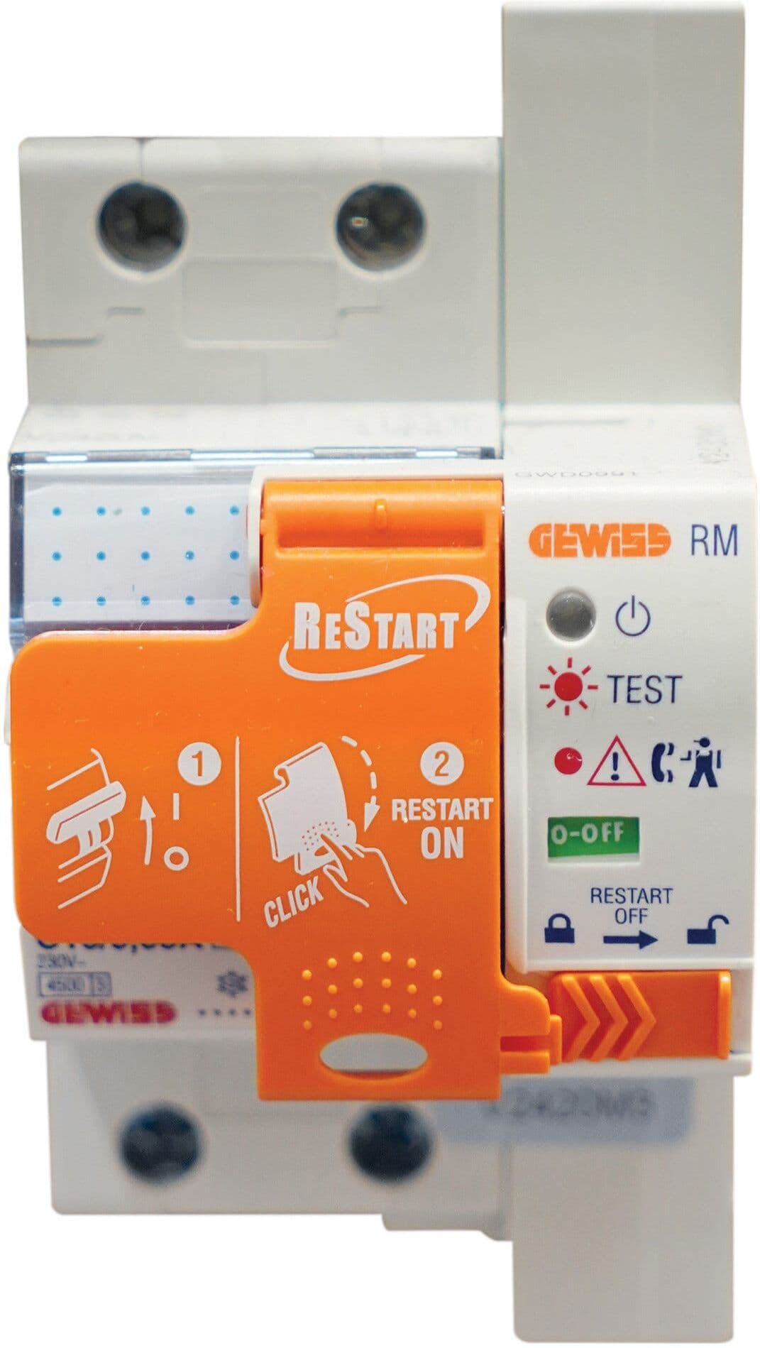 Gewiss INTERRUTTORE MAGNETOTERMICO-DIFFERENZIALE  RESTART 16A RM2 2P 30MA