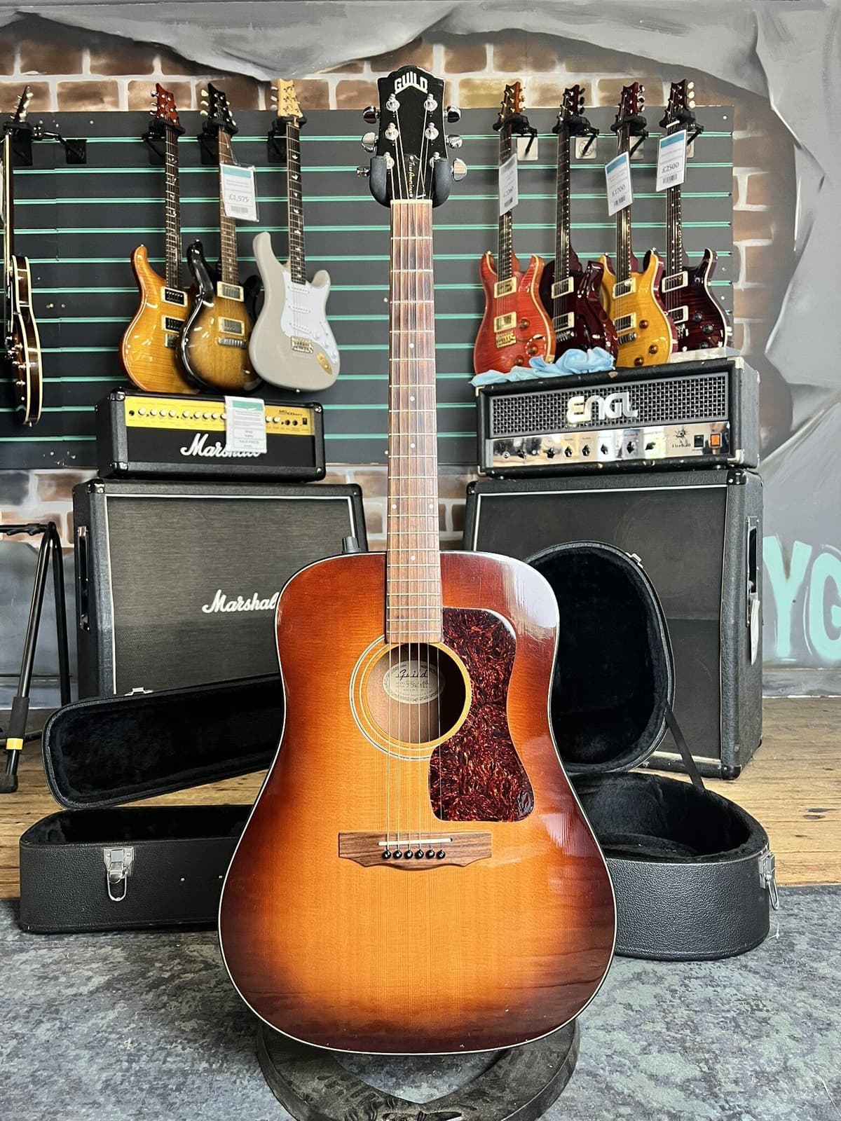 Guild True American D25-E Antique Burst c.1998 Electro-Acoustic Dreadnought   Burst - Refurbished