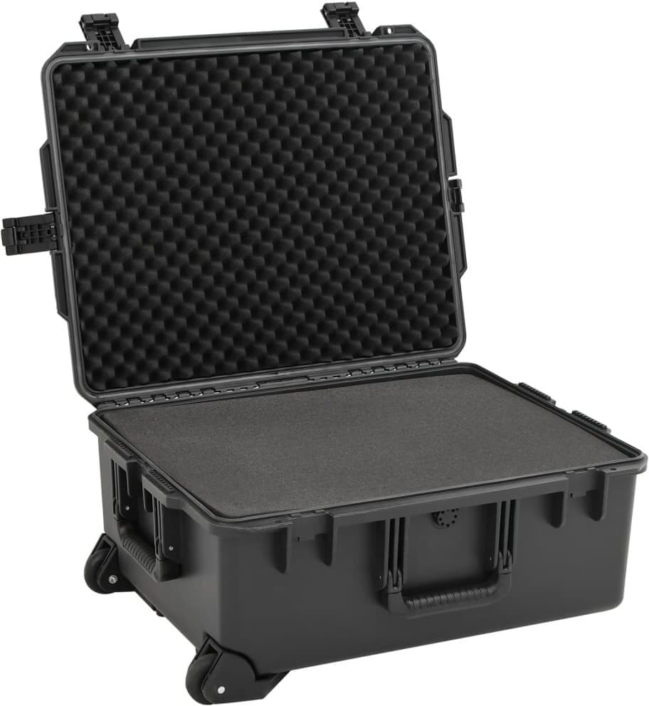vidaXL Valise de vol portable Noir 62,5x50x28,5 cm PP