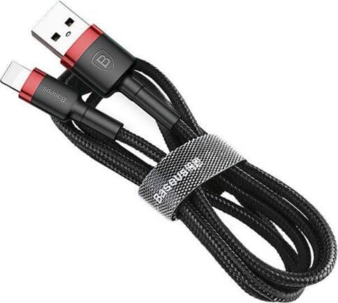 Baseus Cafule Cable USB to Lightning Cable 2.A 1m Black Red CALKLF-B19