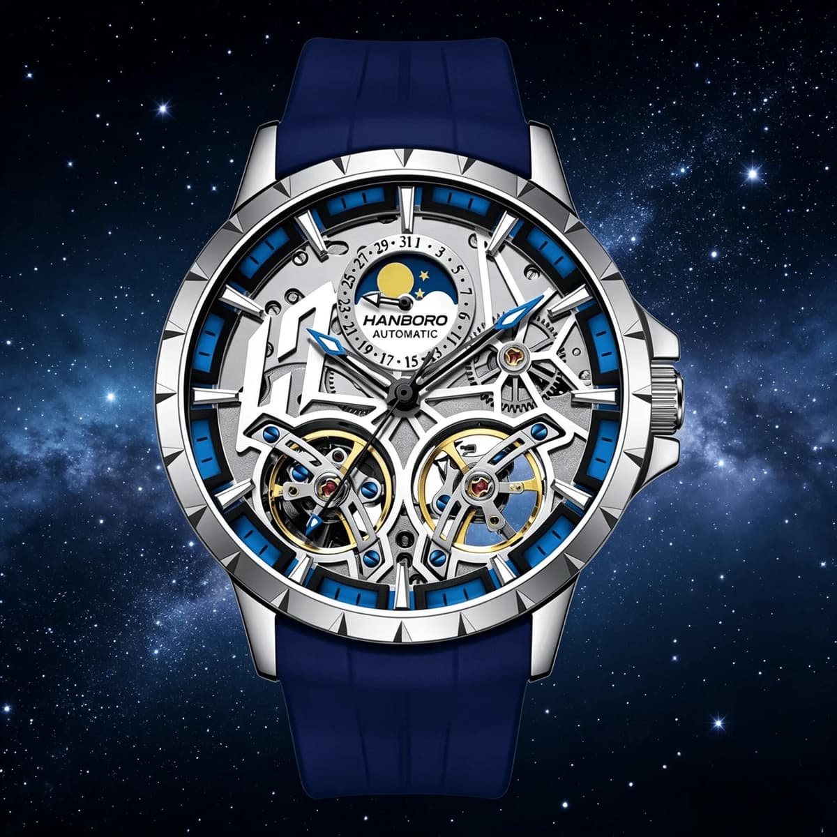 HANBORO fully automatic mechanical watch 908