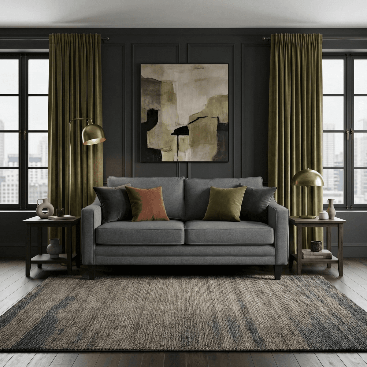 Sofa Style Wiltshire 2 Seat Sofa in Smoke Grey
