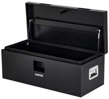 Garvee Steel Truck Bed Tool Box with Lock, 2 Front Handles, Black