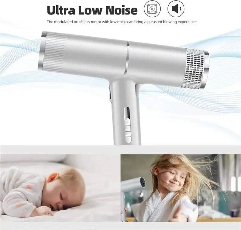 NONE Professional Salon Hair Dryer Adjustable Temperature Compact Electric Hair Blower Colorful Design for Home Personal Use