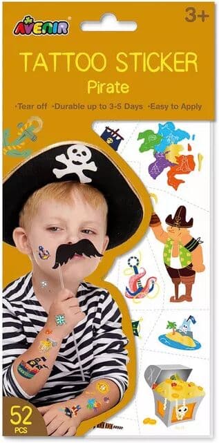 Avenir - Tattoos Sticker Pirat, Multicolor