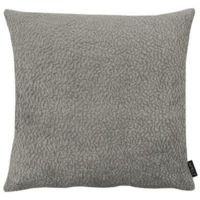 Dekokissen APELT "Toulouse", grau (grau, unifarben), B:59cm H:0,5cm L:59cm, Polyester, Dekokissen_Sitzkissen_Kissenhüllen, Chenille mit 3D-Effekt