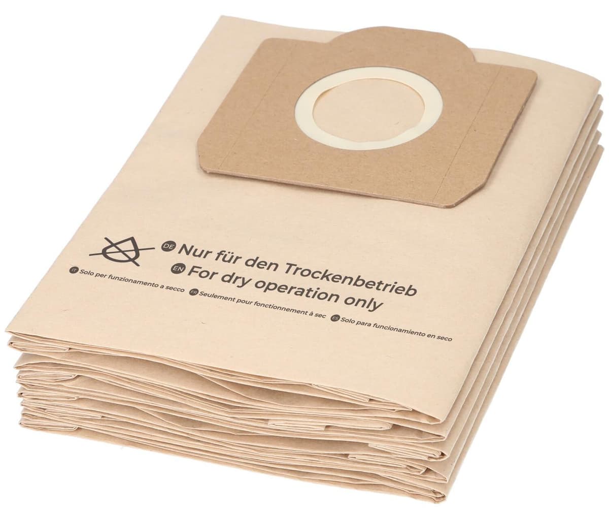 McFilter I 10 stofzuigzak voor nat- en droogzuigers, compatibel met Kärcher A2200, A2201, A2206, A2231, A2236, A2251, A2500, A2504, A2534, A2554, A2654, A2656, A2675
