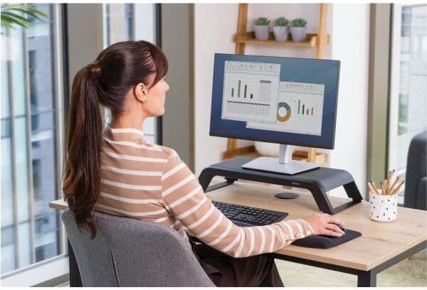 Fellowes Hana Monitor Stander M. Usb-Porte, Sort