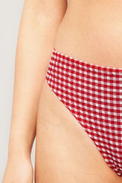 Tezenis Cuecas de Biquíni Brasileiras Summer Vichy Mulher Vermelho Tamaño M