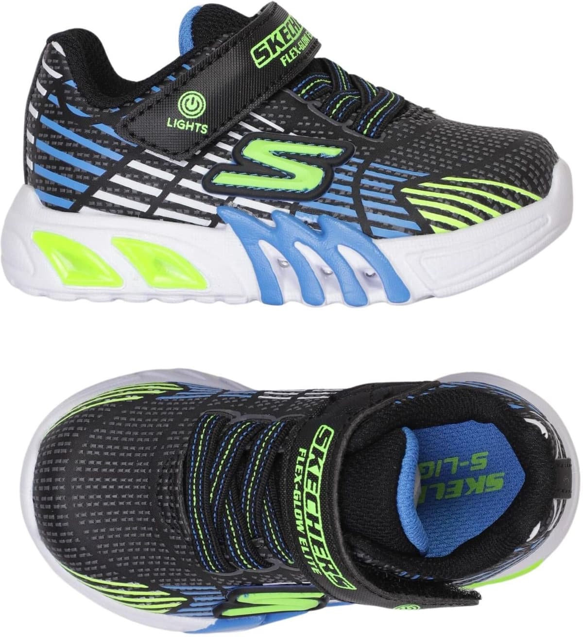 Skechers Jungen Kinderschuh, Neon, Gr. EU 21, Kunstleder - Second Hand