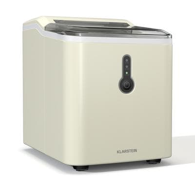 Klarstein ChillOut Eiswürfelmaschine | 12 kg /Tag | 9 Eiswürfel in 8 Minuten | 120 Watt | Wassertank Creme