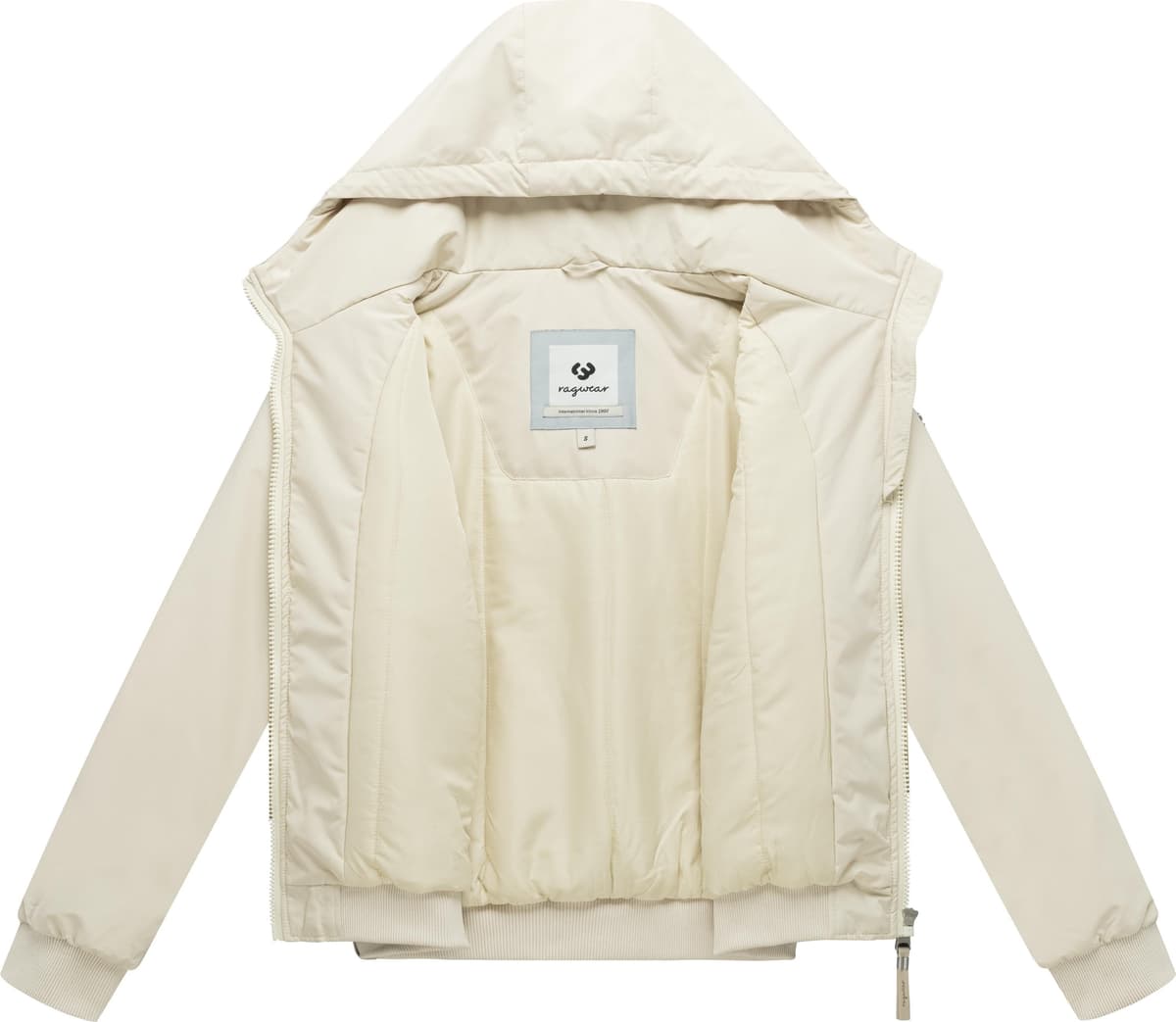 Anorak RAGWEAR "Anorak Oghi Warm Y", Damen, Gr. L, beige (ecru), Jacken Anorak, Funktionale Damen Wanderjacke