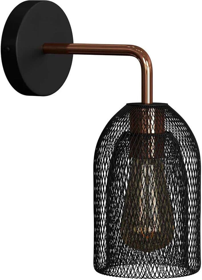 Creative Lámpara De Pared Sin Bombilla Ghostbell Black / Copper One Size
