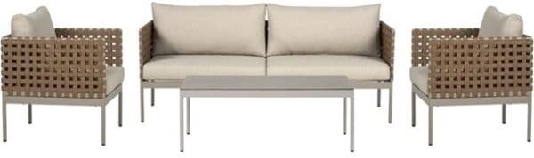 Envy Dicte Sofasæt 4 Dele M/hynder, Grå/brun