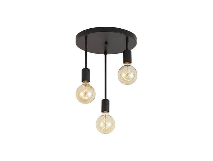 Plafonnier moderne noir 3 lumières - Facil