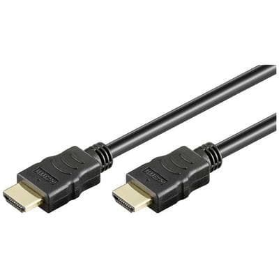Goobay HDMI Anschlusskabel HDMI-A Stecker, HDMI-A Stecker 7.50 m Schwarz 61162 4K UHD, vergoldet, eARC HDMI-Kabel
