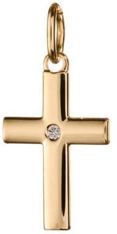 Saurum kultainen ristiriipus timantilla SA701730000