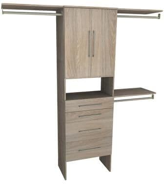 ClosetMaid SuiteSymphony Modern 4-Drawer 2-Door 25-inch W Tower Closet Organizer