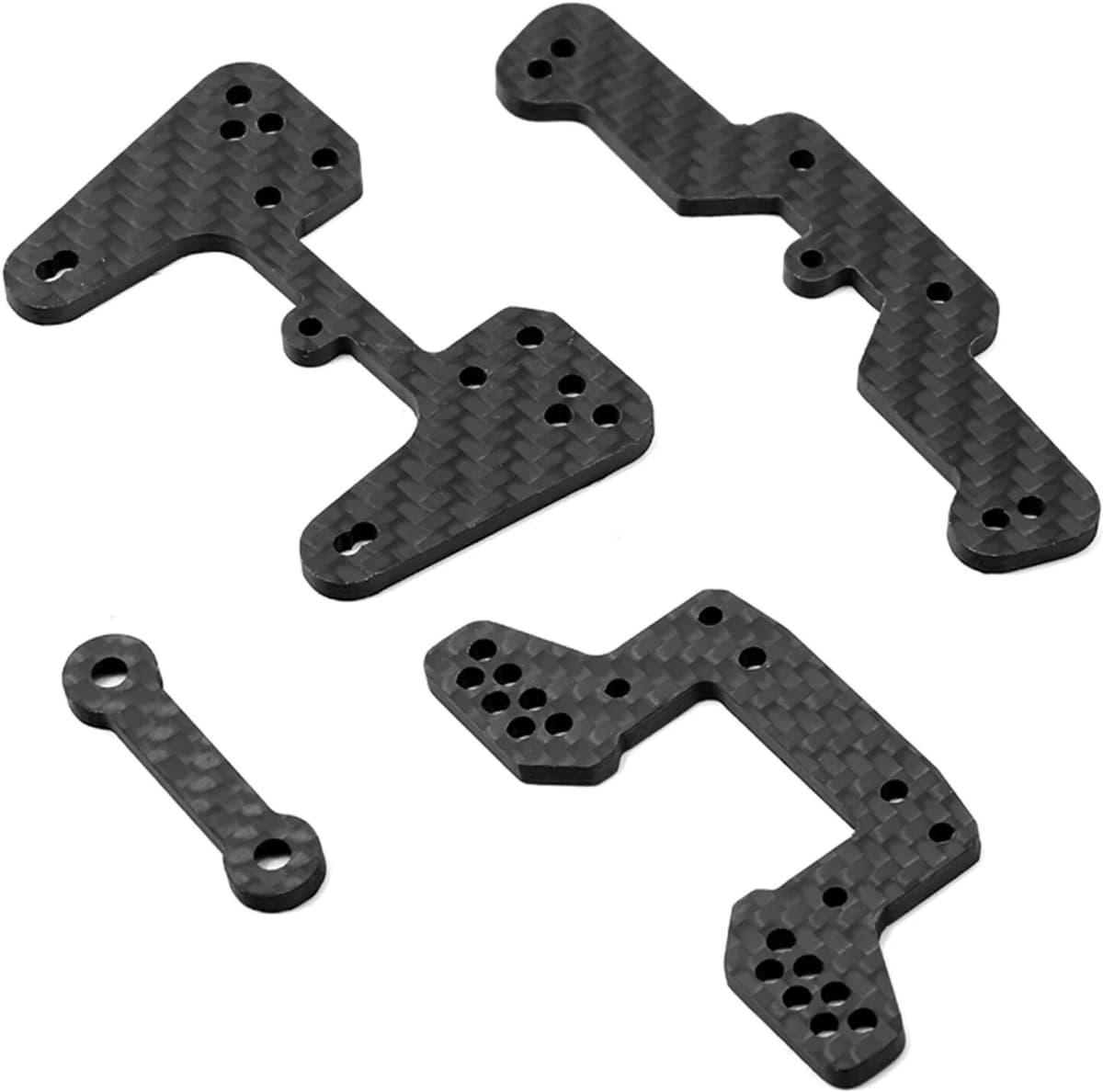 NONE Kyosho Turbo Optima mid 1/10 RC Car Carbon Fiber Front & Rear Shock Tower Plate Upgrade Parts Accessories