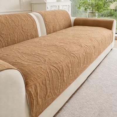 Inspire Select Waterproof Pet Sofa Cover Washable Couch Protector For Dogs, Cats & Kids Furniture brown 27.56 X 47.24 In 1 Pc