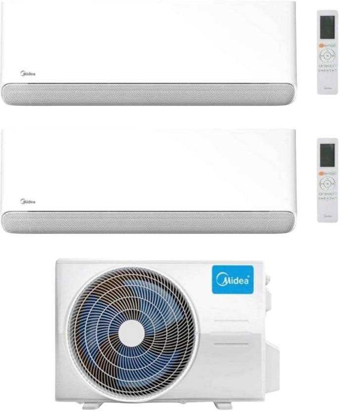 Midea Climatizzatore Dual Split serie Breezeless E 9+9 con M3OG-21HFN8-Q Inverter R 32 Wi-Fi Classe A++