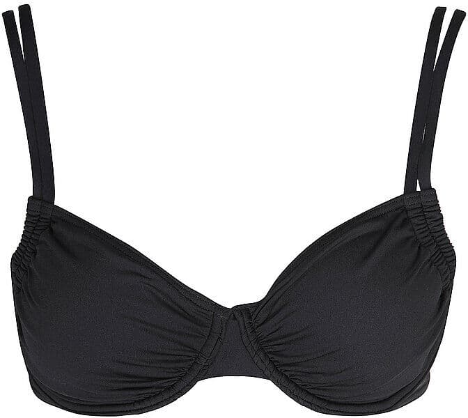 LASCANA Damen Bikinioberteil Bügel schwarz   42E W