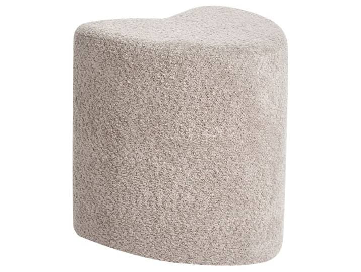 Pouf en tissu marron 40x44cm