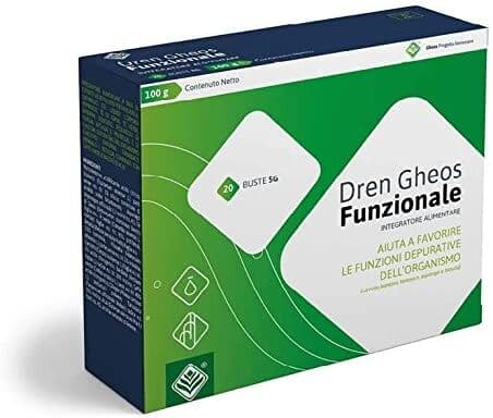 GHEOS Srl Dren Gheos Funzionale 20 Buste - Integratore per il Drenaggio e il Benessere