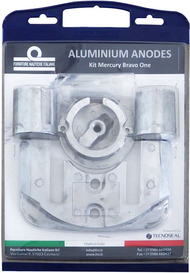 Tecnoseal Mercruiser Bravo I Ánodo Aluminio Silver One Size