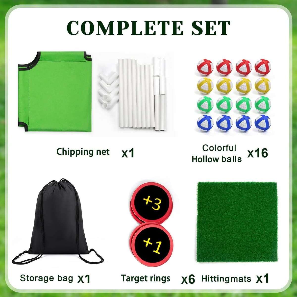 NONE Family Golf Game Set Indoor Outdoor Easy To Assemble Parent Child Interactive Leisure Gift Box