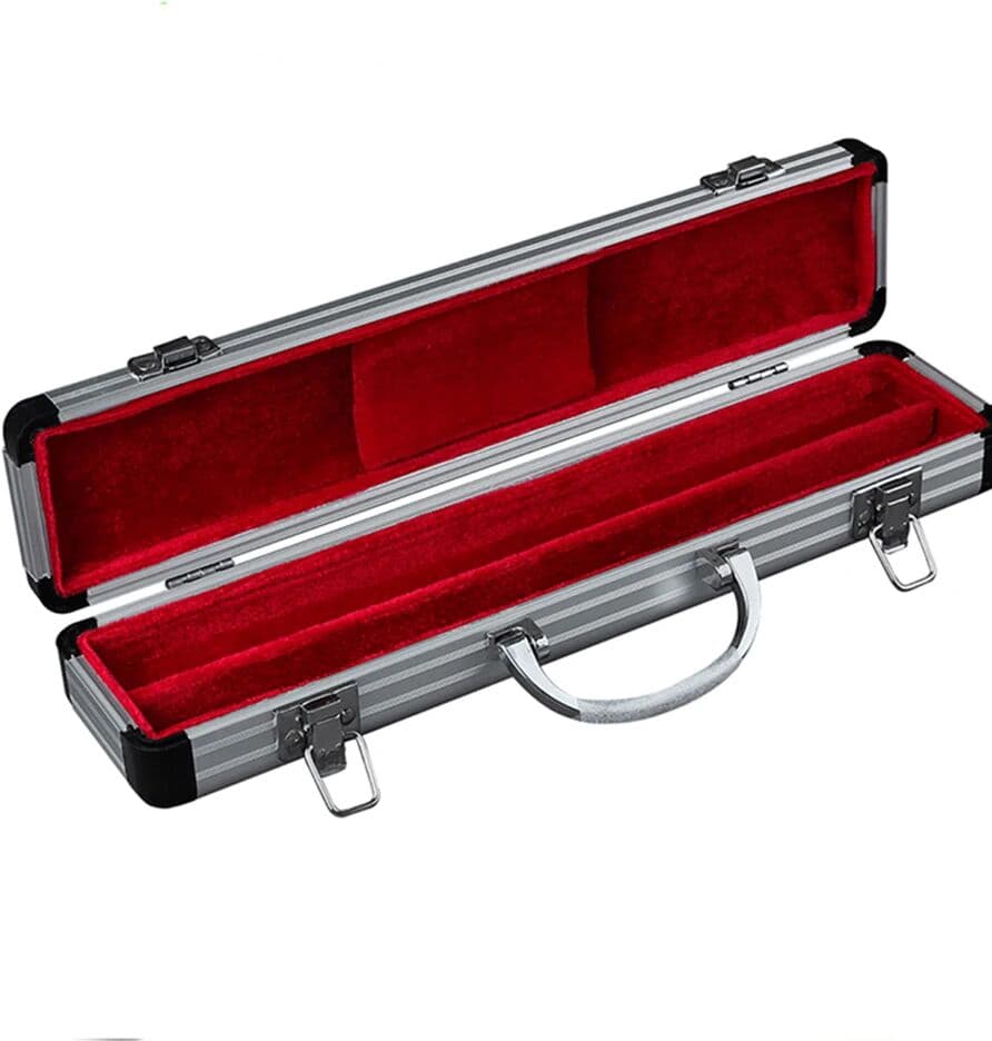 MoonAngel Arrival Aluminum Alloy Protective Silver Box for Each Tone Two-Section Clarinet Flute Dizi Xiao Accessories