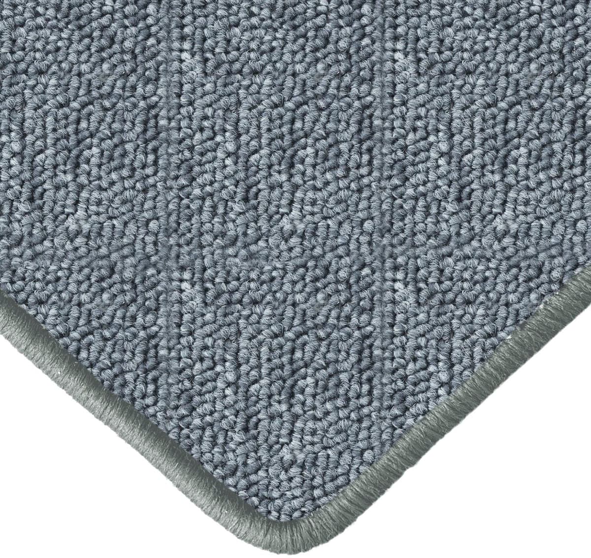 GOODproduct "Blackburn, Schlinge" rechteckig 4 mm Höhe meliert, gekettelt, auch als Läufer, strapazierfähig, Wohnzimmer hellgrau B : 80cm 1 Stk., 4mm, L: 100cm