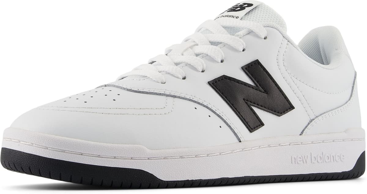 Sneaker NEW BALANCE "BB80", Damen, Gr. 41,5, schwarz-weiss (weiß, schwarz), Leder, Schuhe Sneaker, von dem New Balance 550 inspiriert weiß, schwarz 41,5