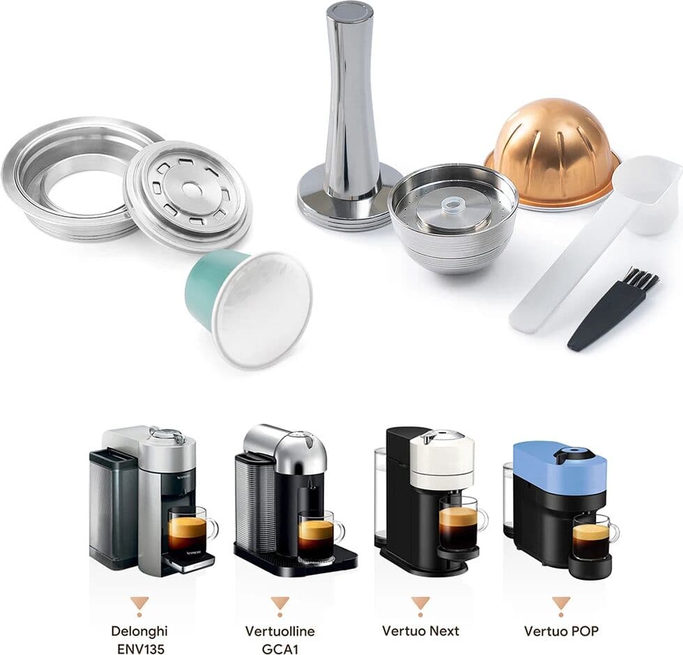 RECAFIMIL Capsule Adapter For Vertuo Pop & Next Machine Original Coffee Capsule Pods Convert to Vertuoline Capsules Espresso Maker